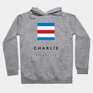 Charlie: ICS Flag Semaphore Hoodie